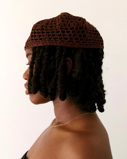 Couvre-chef marron