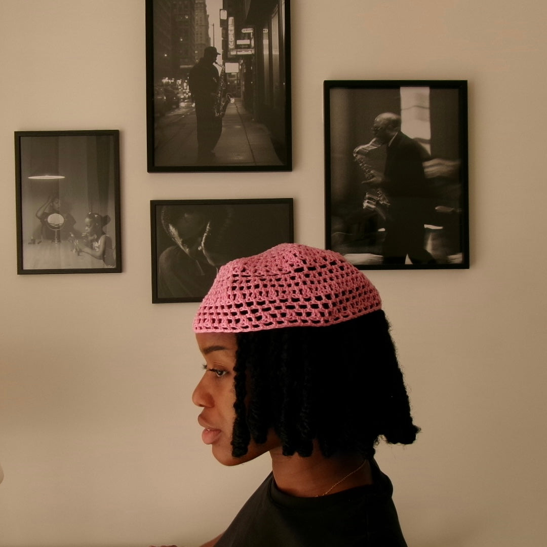 Couvre-chef rose